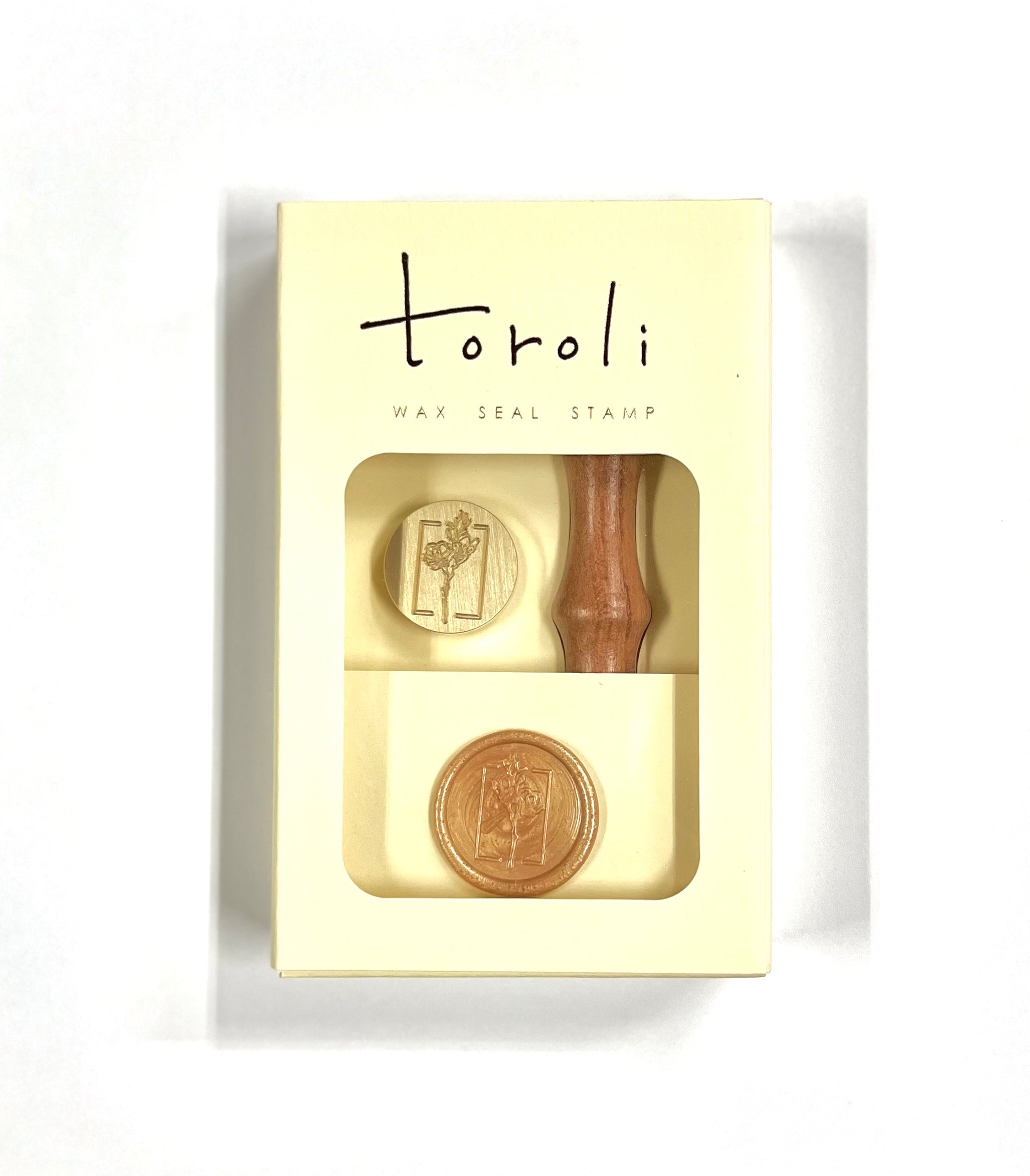 Wax Seal Stamp / Single flower 【ハンドル付き】